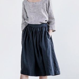 Not Perfect Linen 1950s Skirt